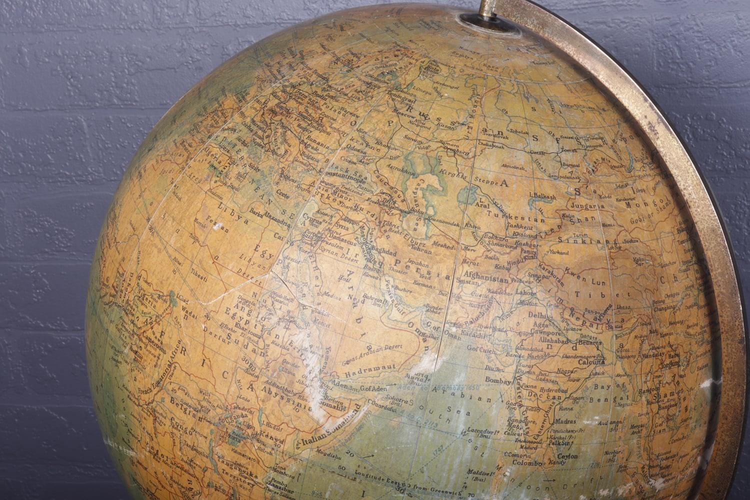 Philips Terrestrial Globe, c1920 2