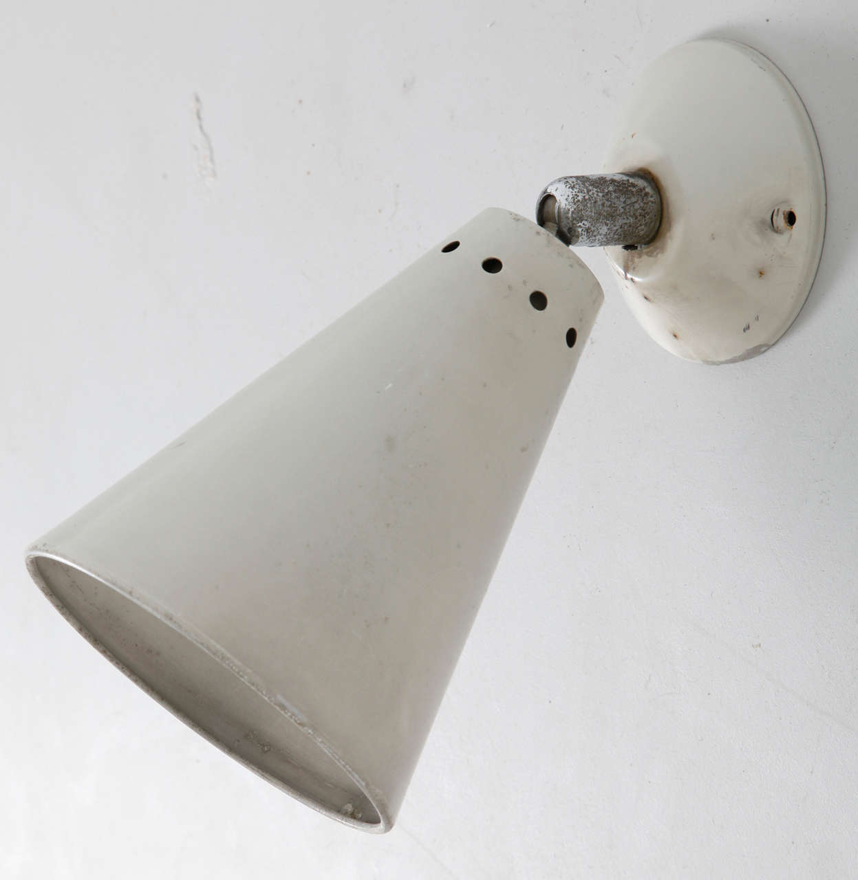 Lacquered Philips Adjustable Wall Lights 1950's Dutch Design