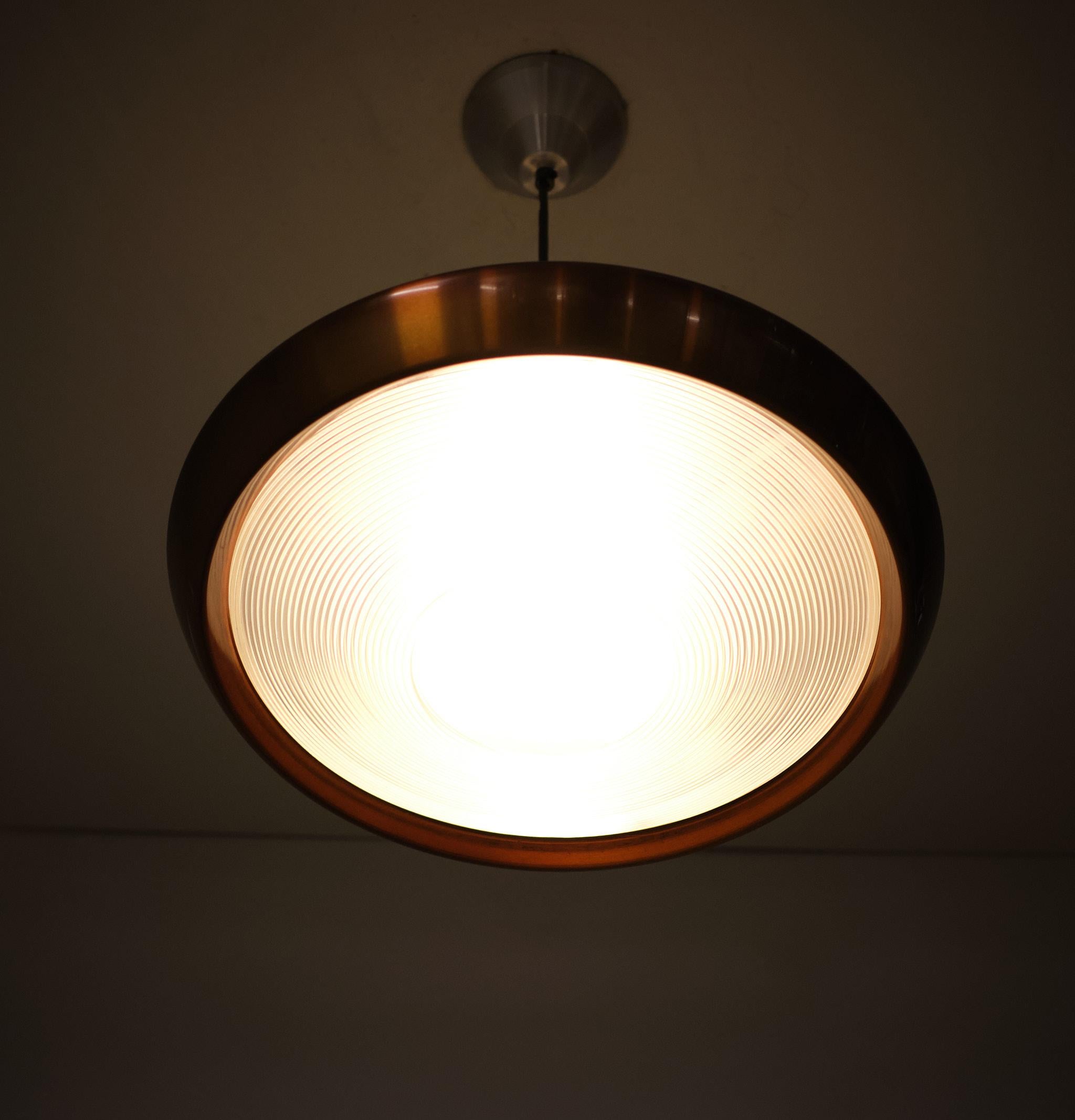 Philips soffitto in alluminio  Lampada  1960s  Olanda In condizioni buone in vendita a Den Haag, NL