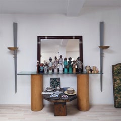 Philips Art Deco Wall Sconces, Gold Metal, Vintage Lighting, 1970s