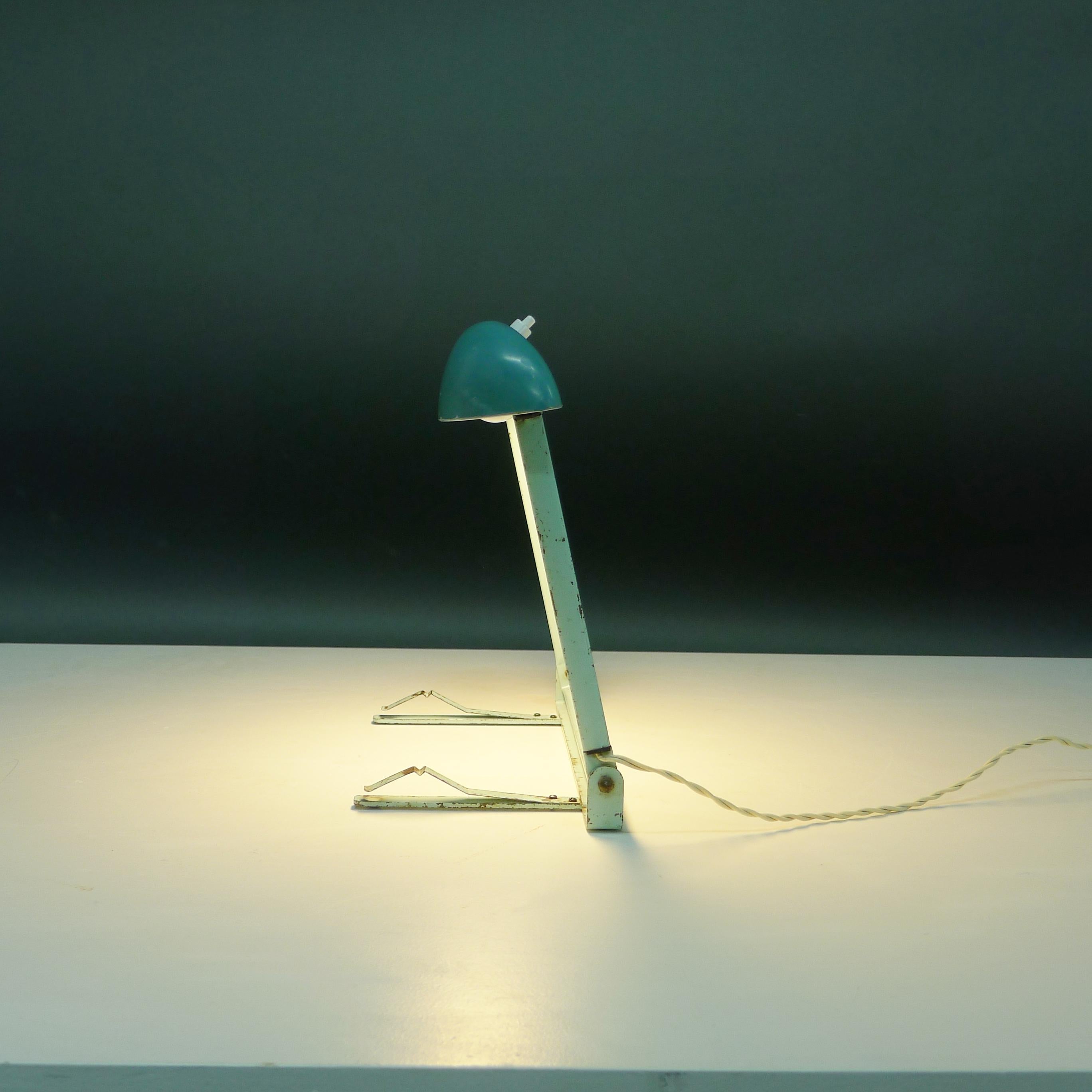 Mid-20th Century Philips Bakelite Desk Lamp, design attributed to Charlotte Perriand, 1950s For Sale