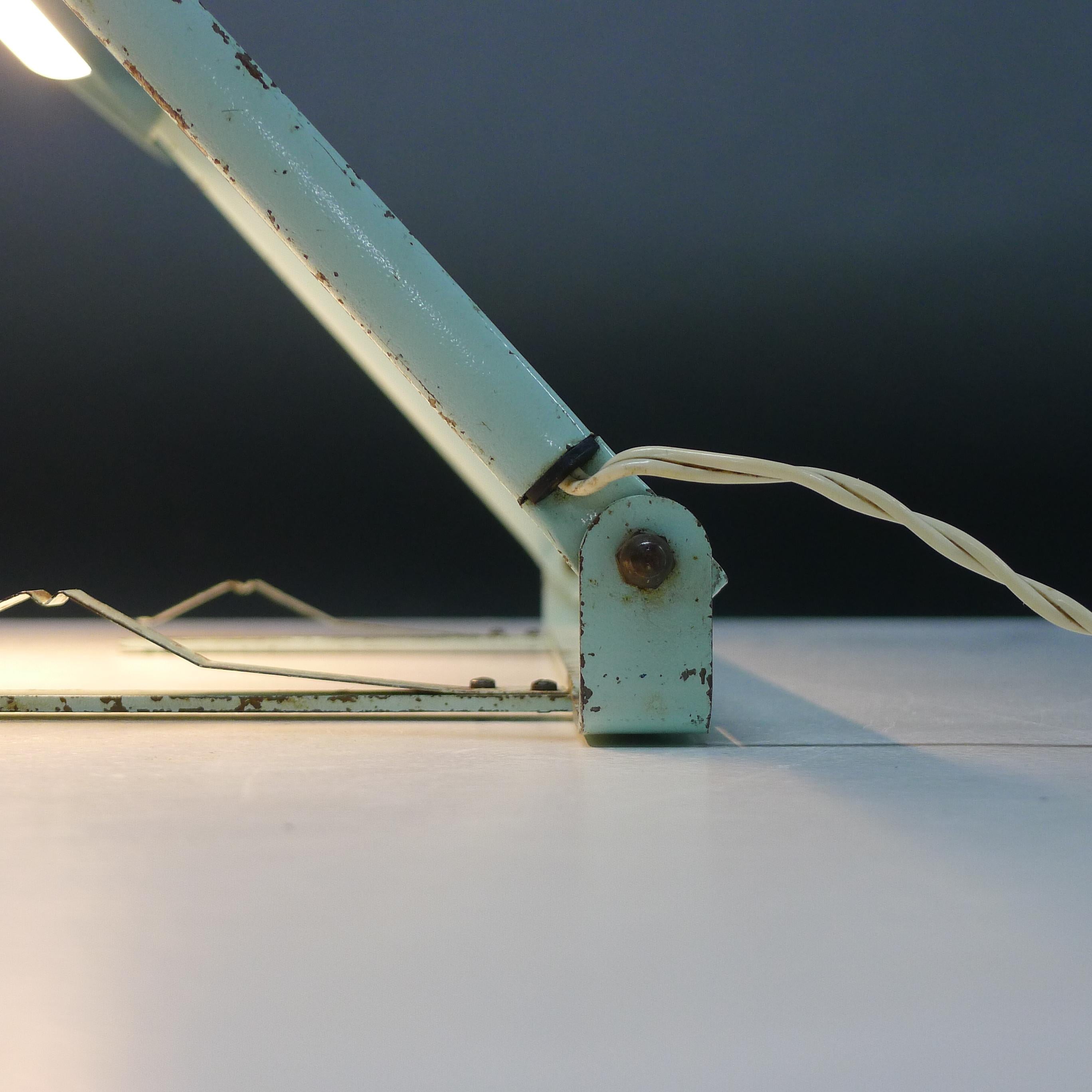 Metal Philips Bakelite Desk Lamp, design attributed to Charlotte Perriand, 1950s For Sale