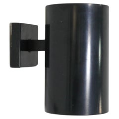 Used Philips Black Enameled Cylinder Wall Sconces
