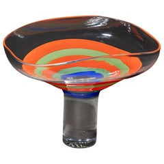 Philips Glass Vase by Ludovico Diaz de Santillana for Venini, Italy, 1968–70