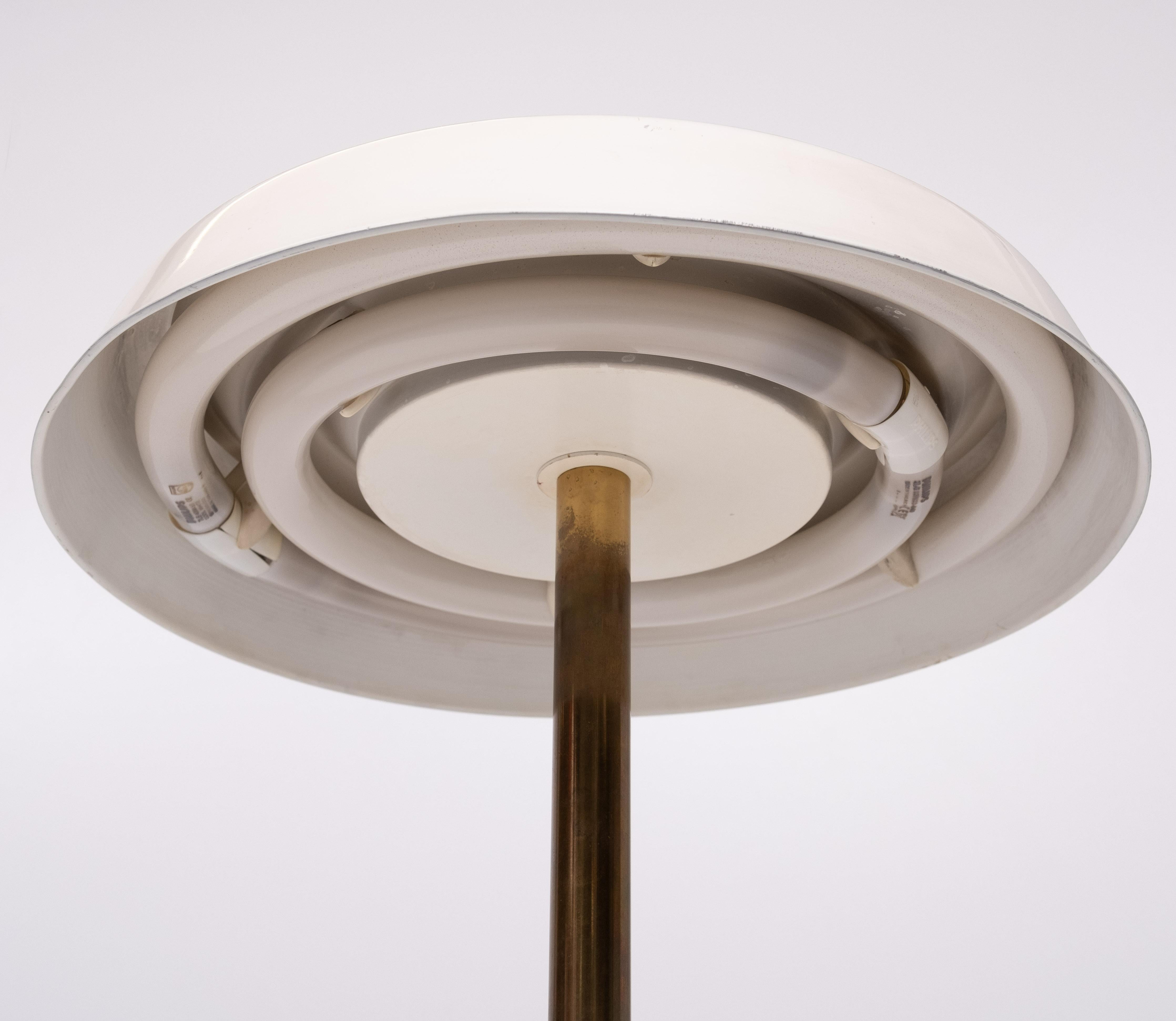 Lámpara de escritorio grande Philips Años 50 Holanda Metal en venta