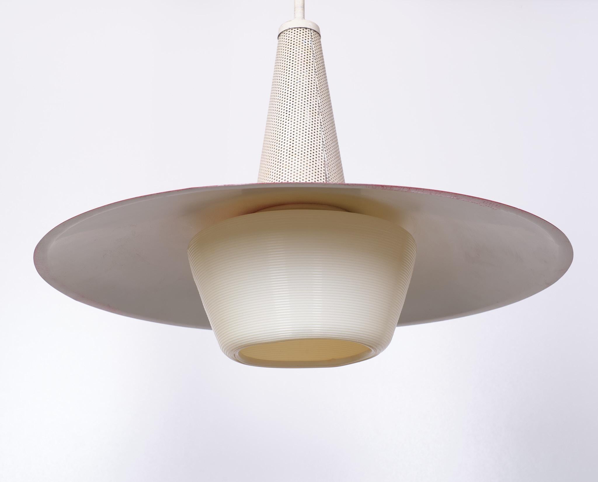 Mid-Century Modern Philips Pendant Lamp Louis Kallf, 1960s Holland For Sale