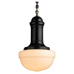 Philips Pendant with Opaline Glass, Netherlands circa 1920