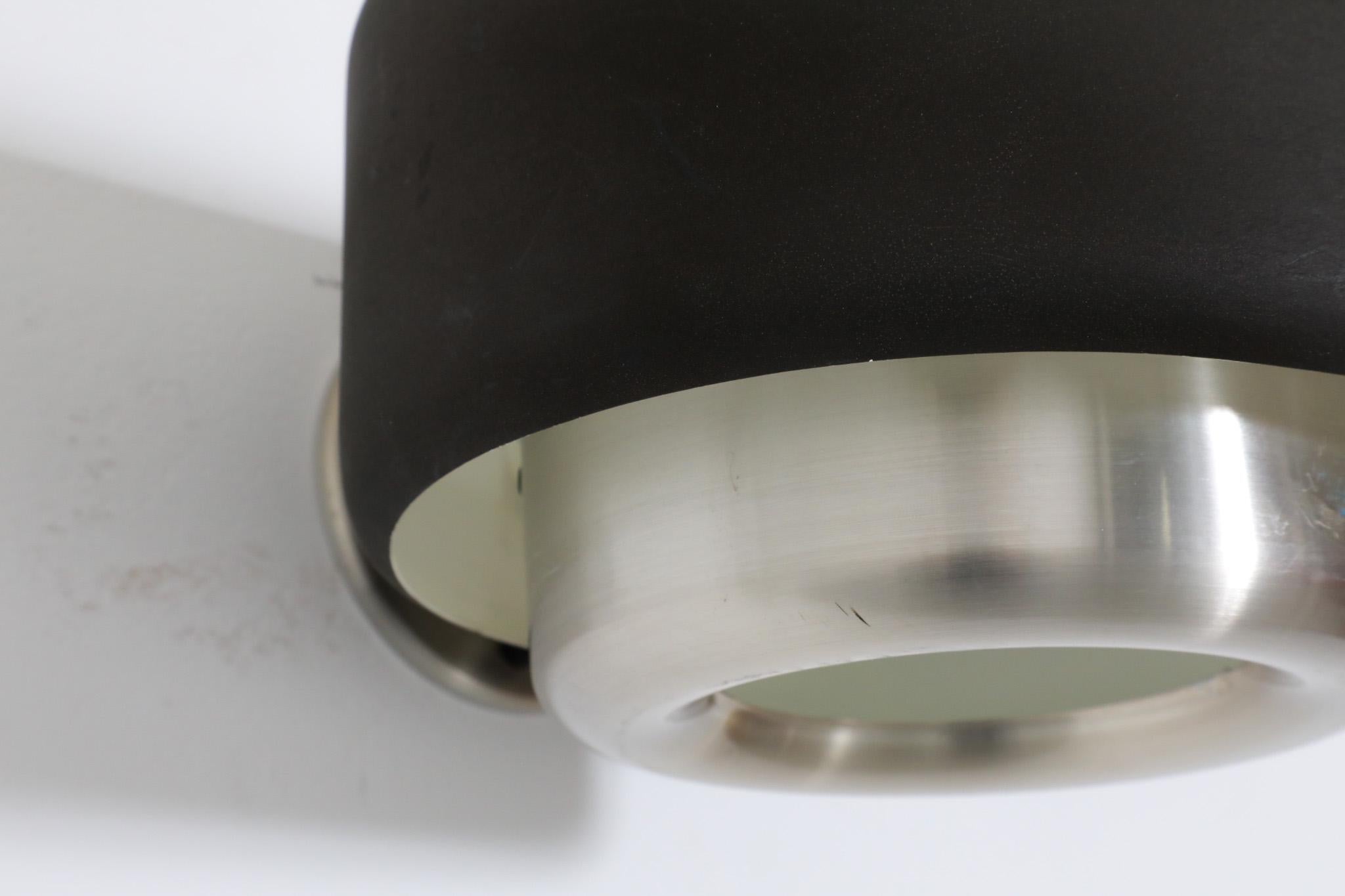 Philips Pill Shaped Wall Sconce with Dark Brown Banded Shade and Top Diffuser 1