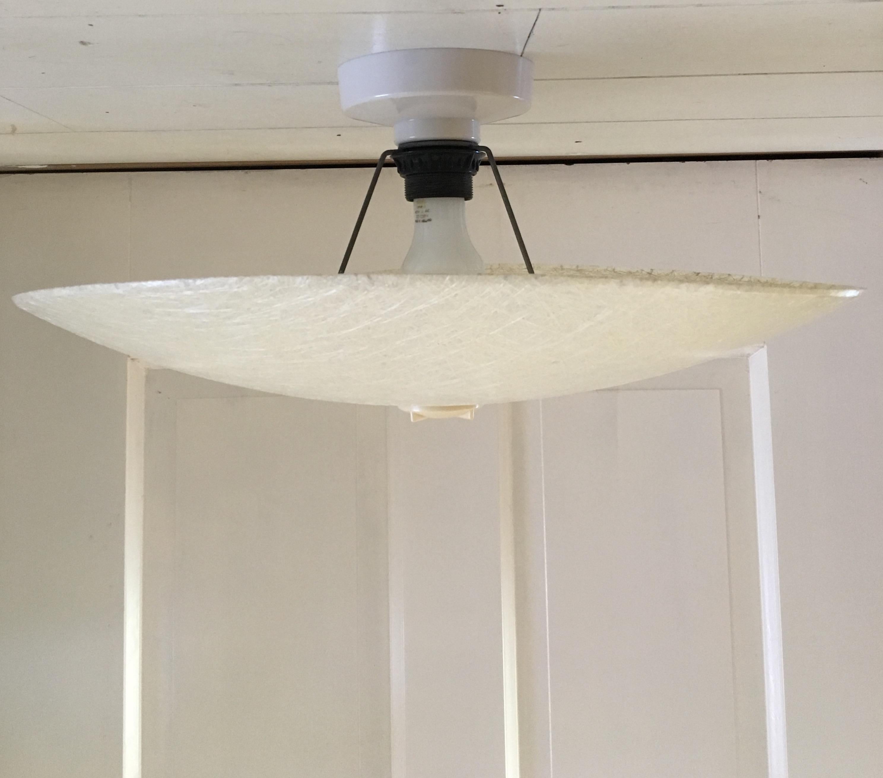Philips Rare Ceiling Lamp by Louis Kalff, circa 1950s In Excellent Condition In Schagen, NL