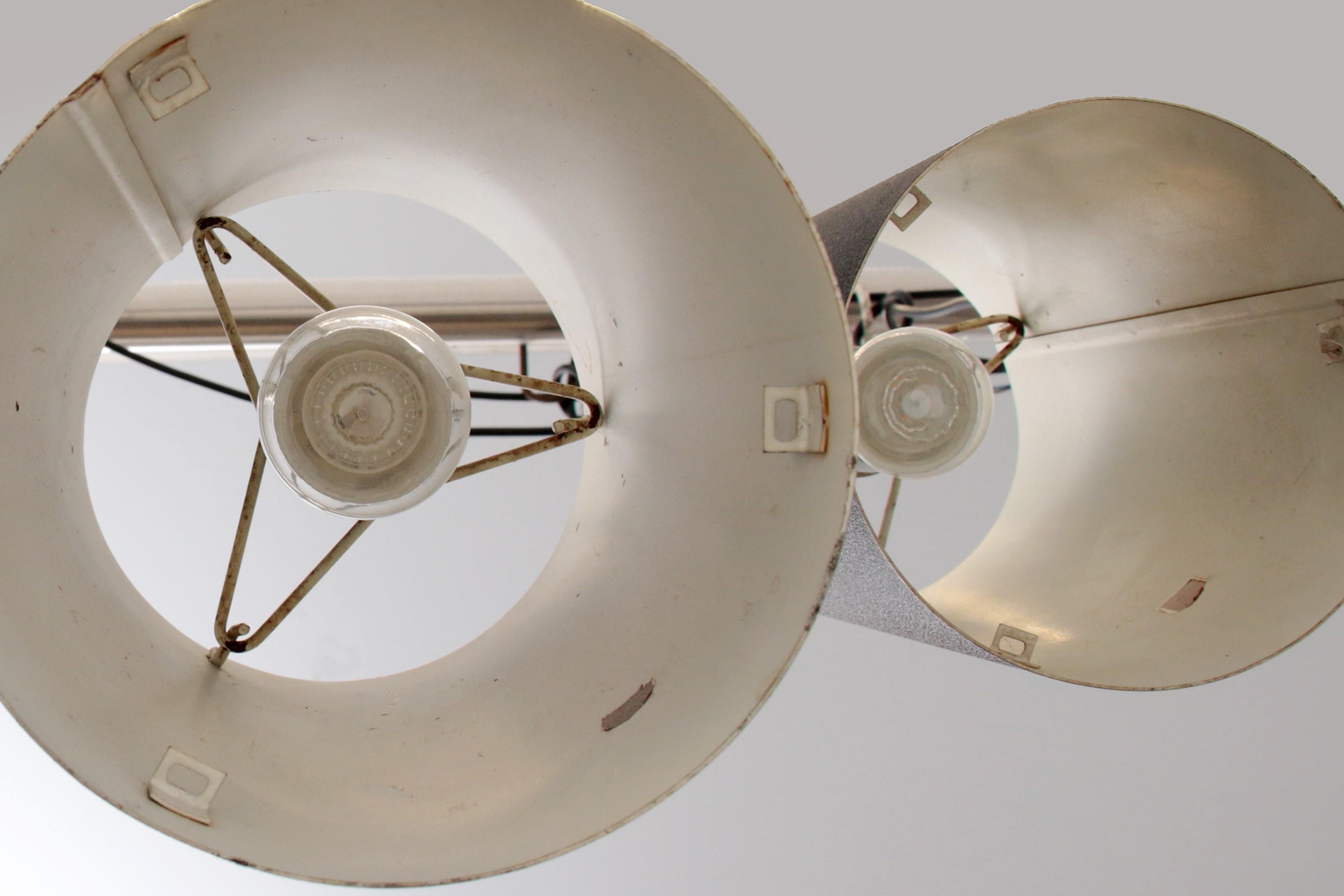 Ensemble de 2 lampes à suspension Philips modèle Nt 48, design Argenta, 1960 en vente 1