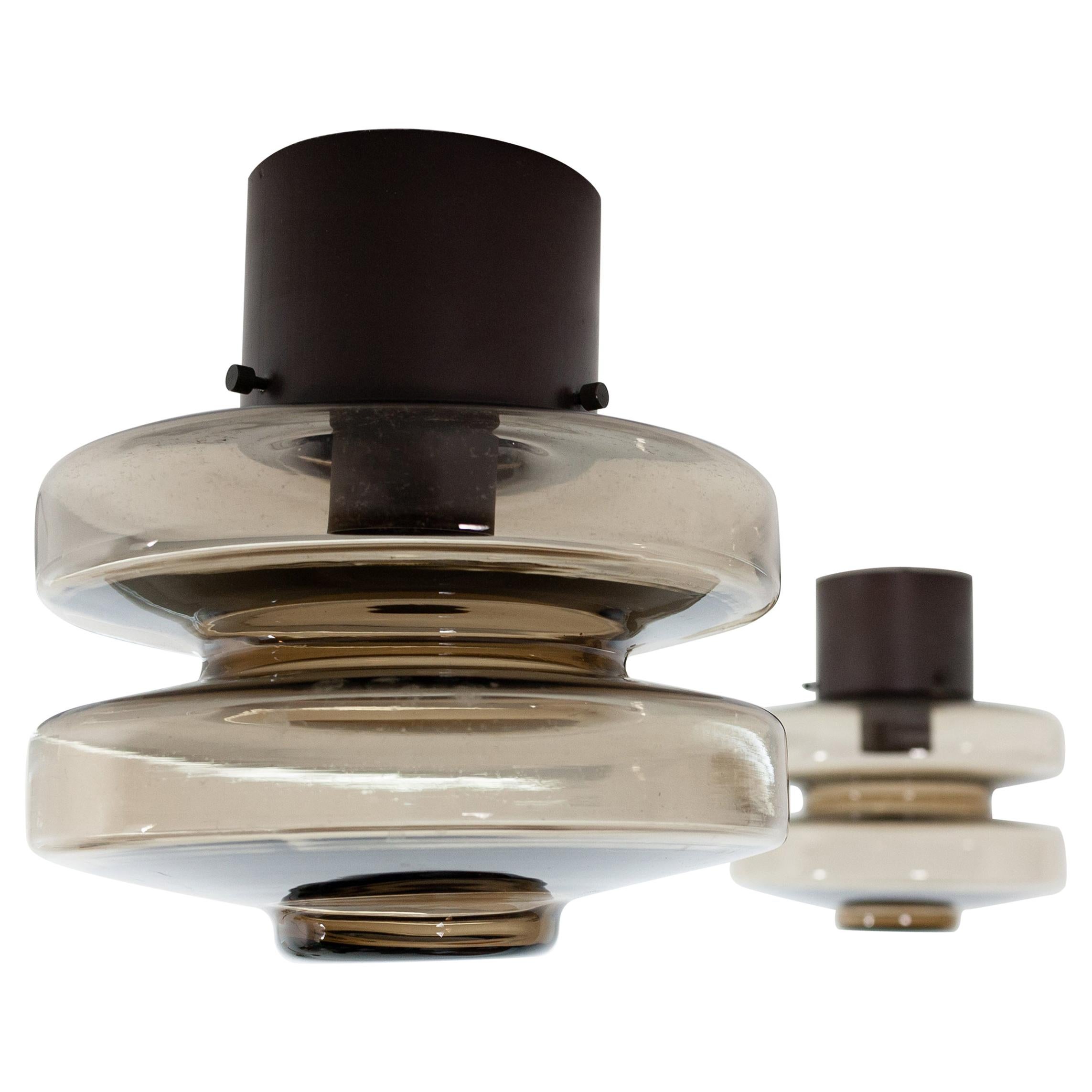 Philips Smoked Glass Flush Mount Lamps