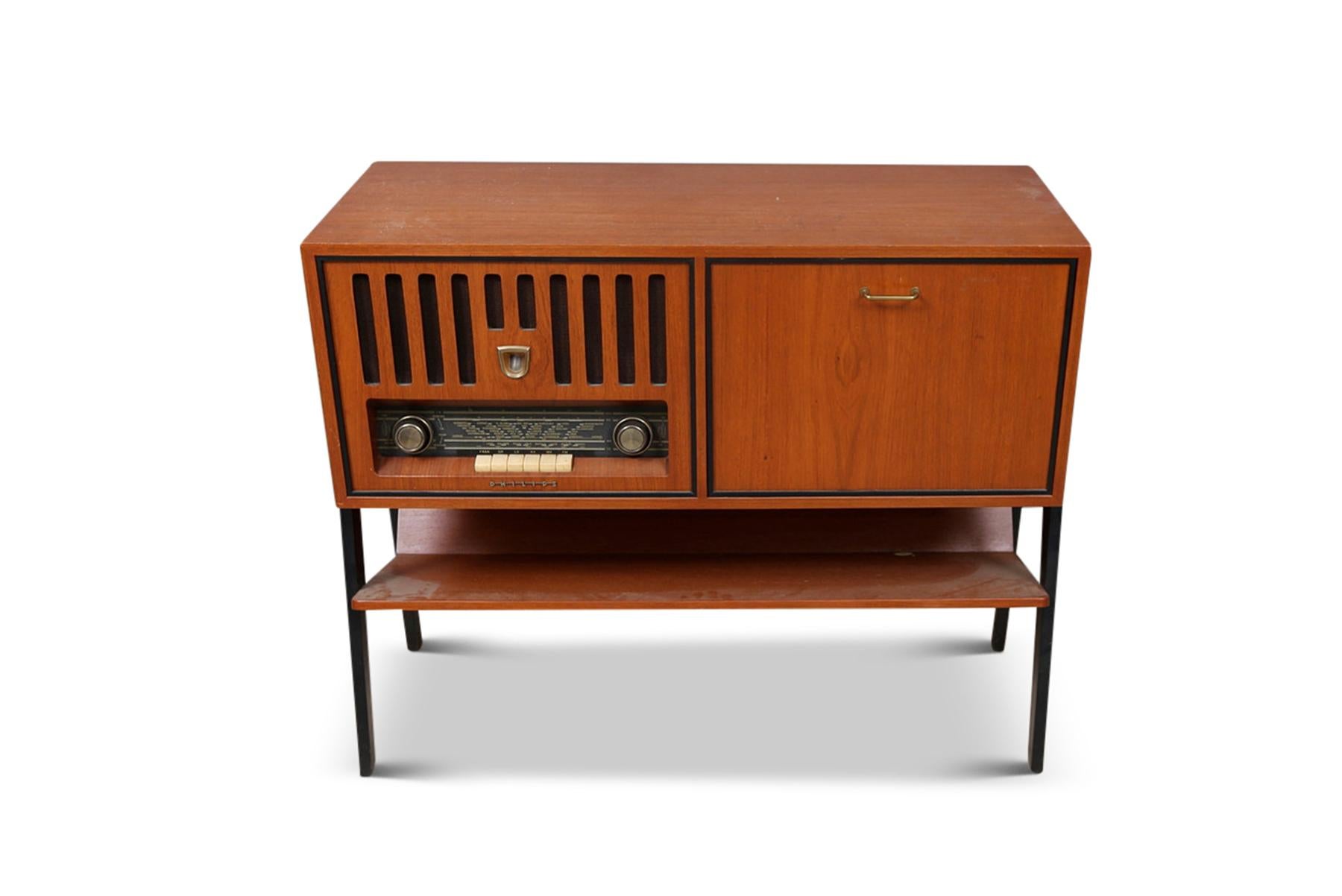 20th Century Philips Type FS 665 a Record Console in Teak For Sale