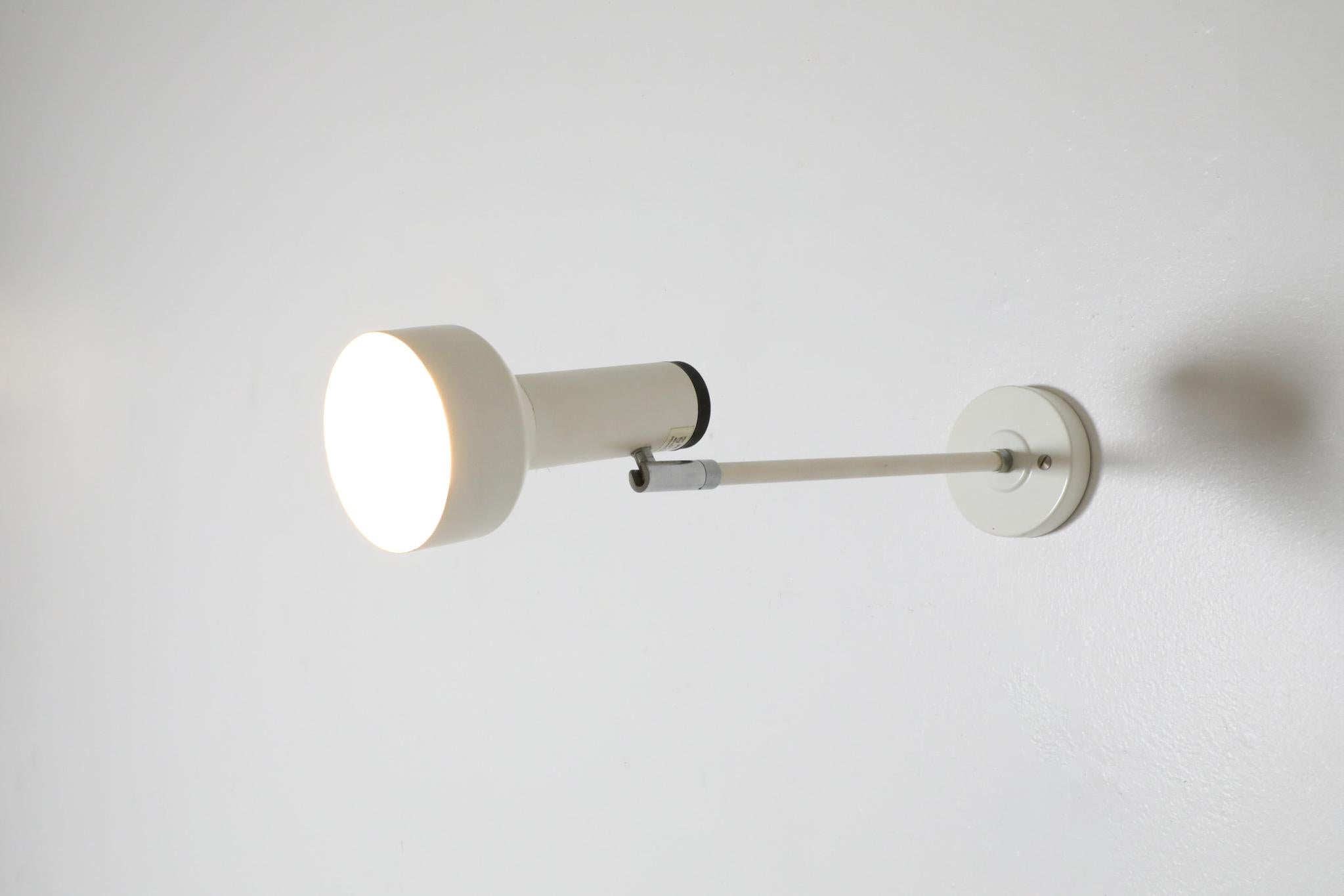 Philips White Enameled Ceiling or Wall Mount Spot Lights with Shade For Sale 3