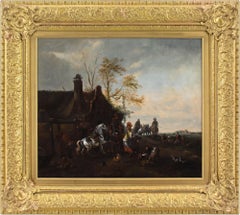 Philips Wouwerman (seguidor), Un caballo moteado fuera de la herrería