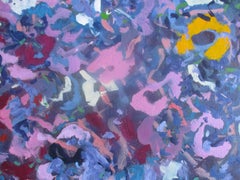 Paseo de mayo. Pintura al óleo expresionista abstracta