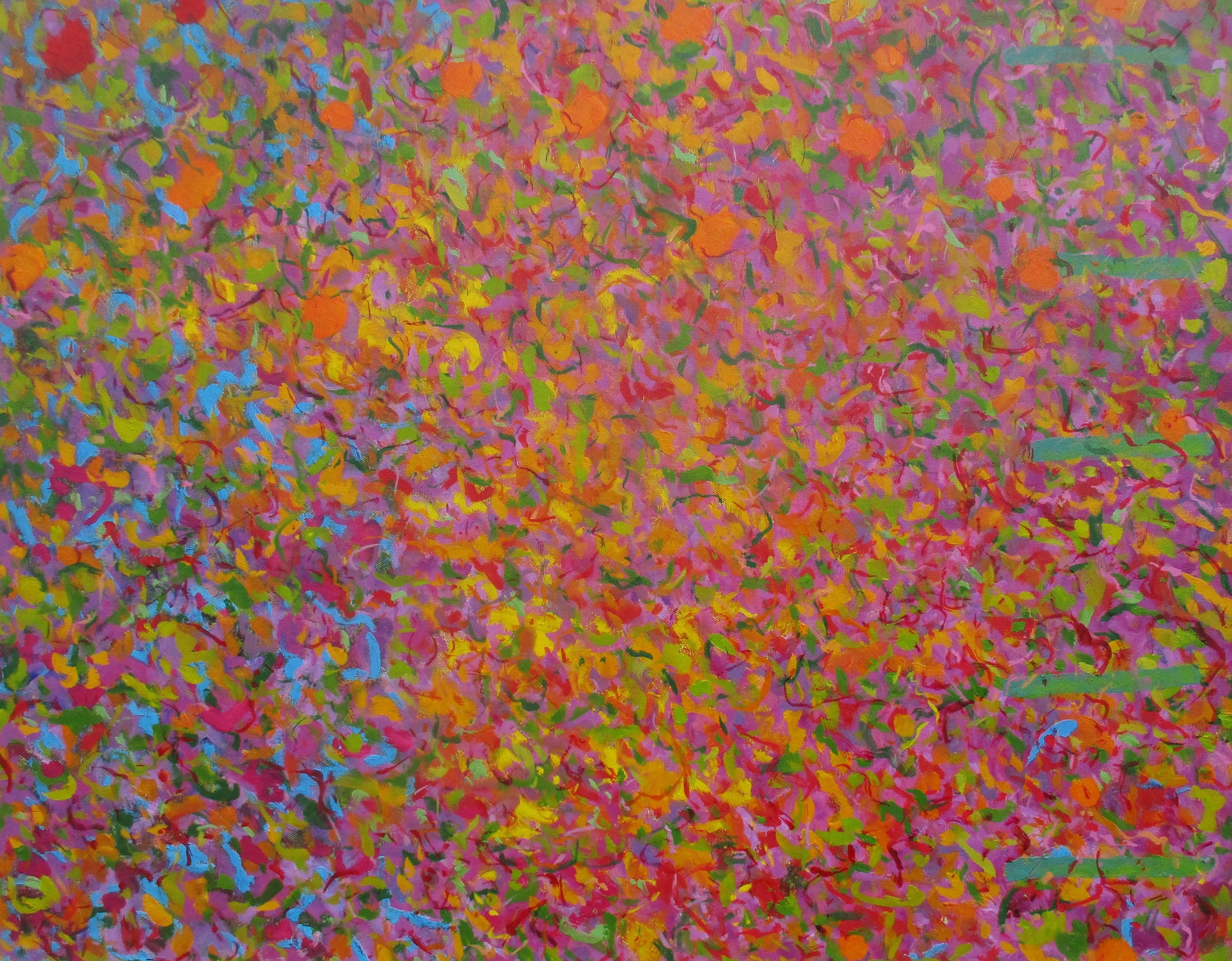 Phillip Alder Abstract Painting - Persian Rose Shadows