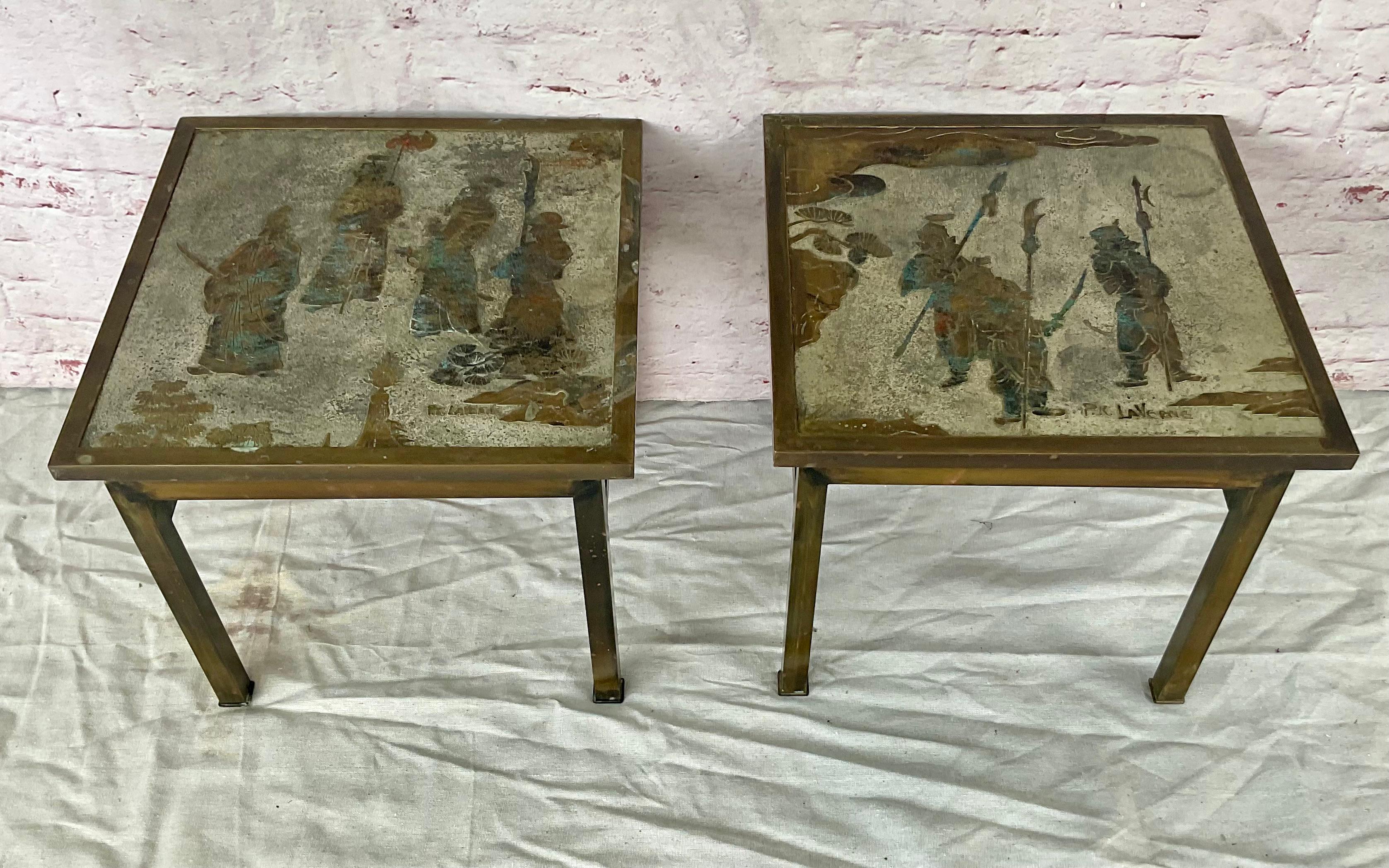 Phillip and Kelvin Lavern "Ming" Side Tables, Set of Two For Sale