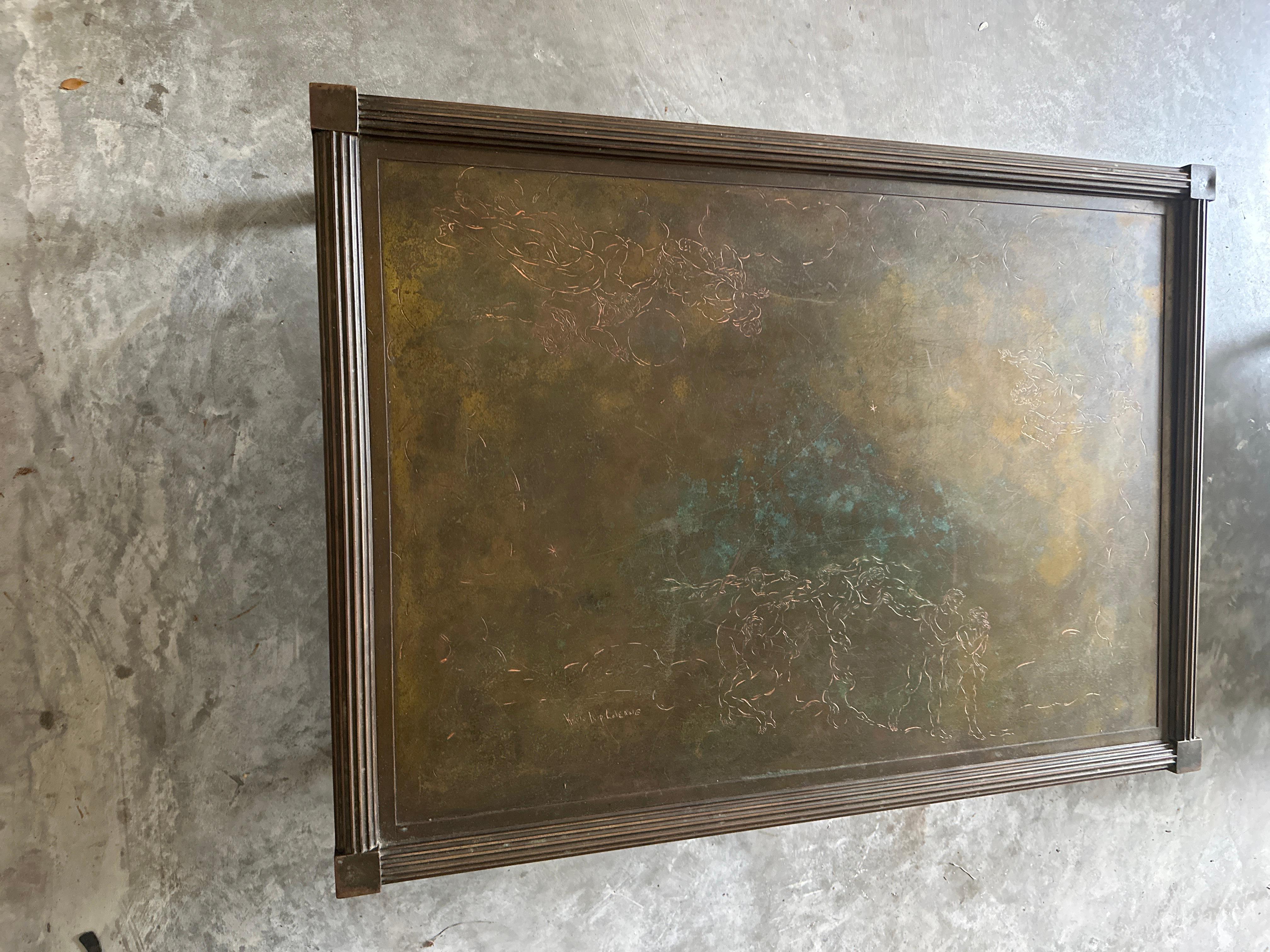 Table basse en bronze Phillip et Kelvin LaVerne en vente 6