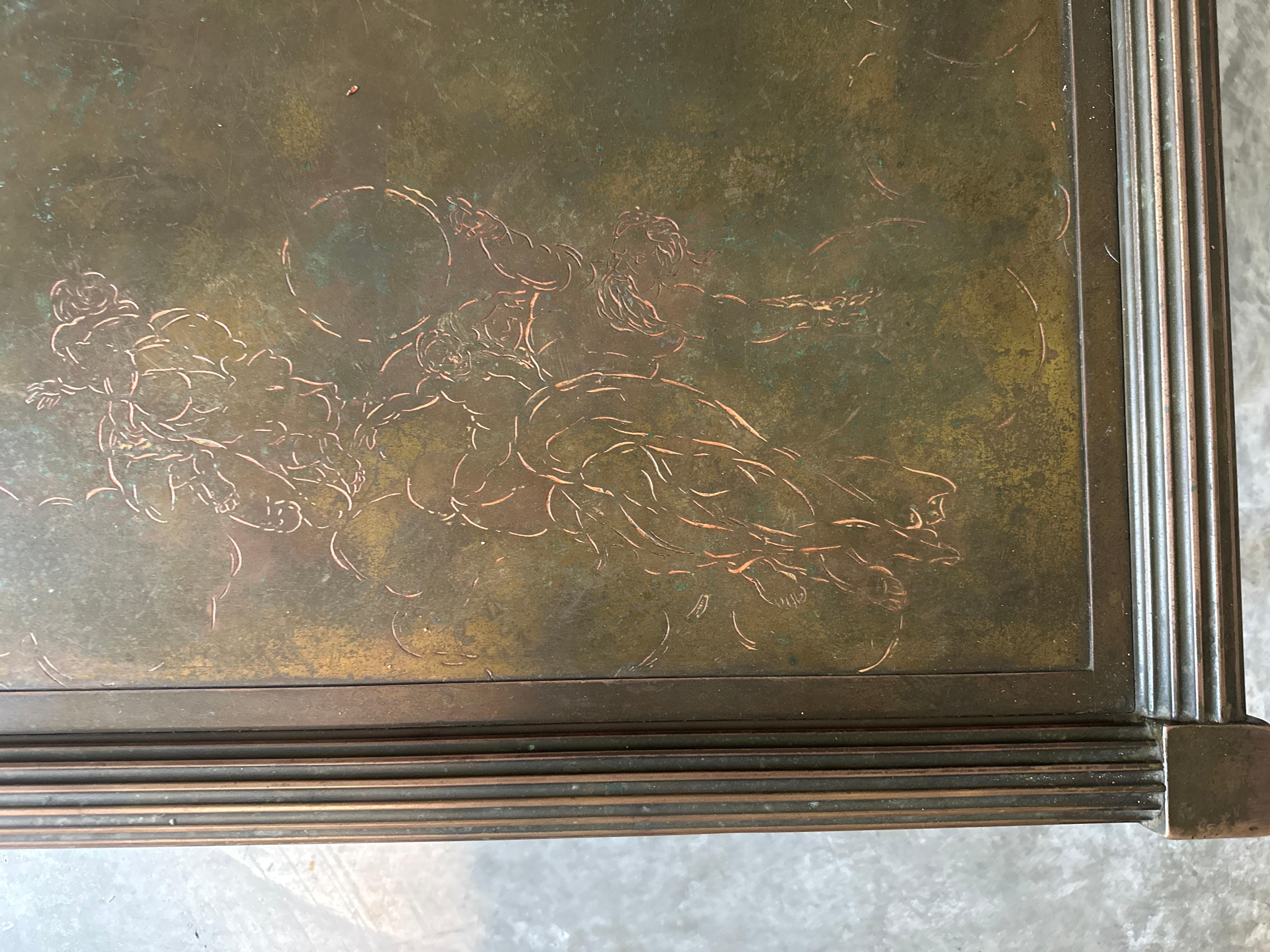 Table basse en bronze Phillip et Kelvin LaVerne en vente 4