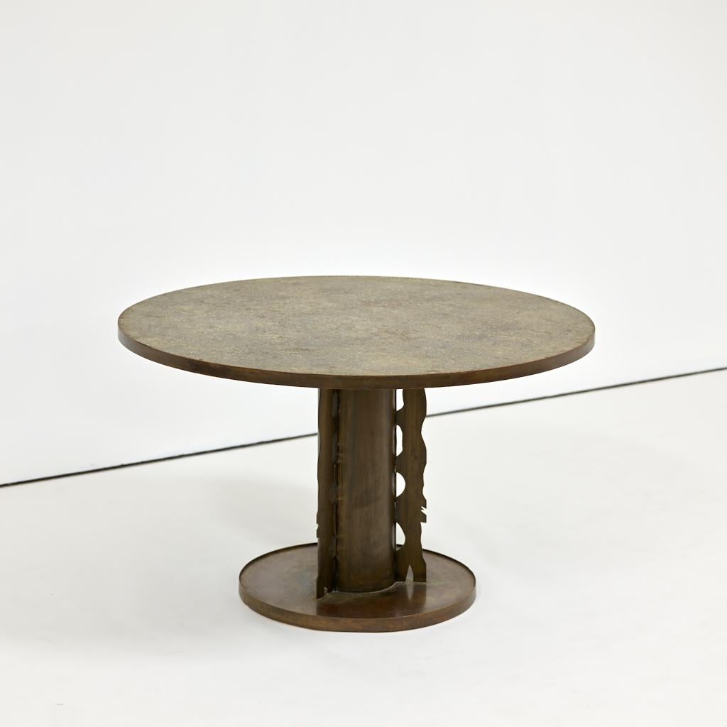 Mid-Century Modern Phillip and Kelvin LaVerne Etruscan Dining Table, 1965