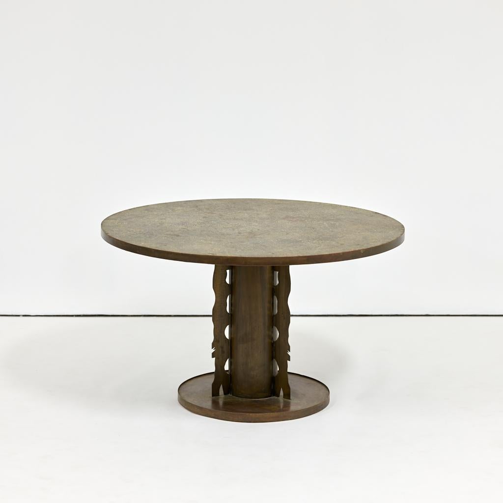 Pewter Phillip and Kelvin LaVerne Etruscan Dining Table, 1965