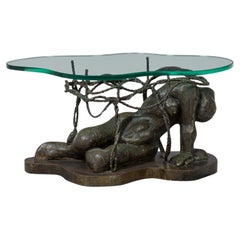 Phillip and Kelvin Laverne Mid-Century American Bronze Figural Table