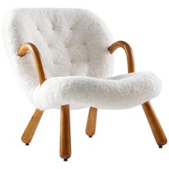Phillip Arctander "Clam Chair" by Nordisk Staal & Møbel Central, Denmark
