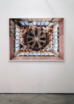 "Atrium" large scale color photograph, Wayne Hills Mall (Modern Ruins) framed