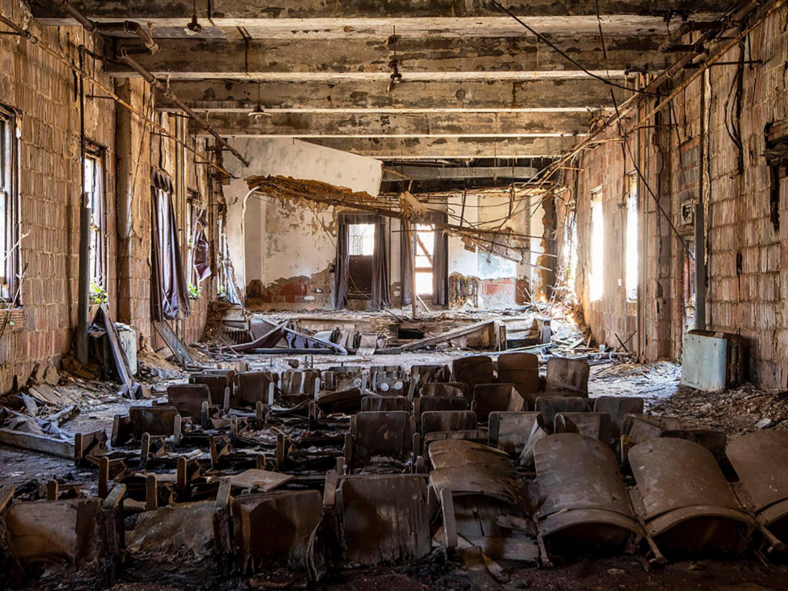 Phillip Buehler Landscape Photograph - "Auditorium" a limited edition photograph from North Brother Island, 2019