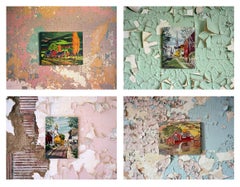 Four Photograph Set, Abstract Landscape Conceptual Color Photograph series