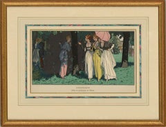 Vintage Pierre Brissaud (1885â€“1964) - 1914 Pochoir Print, L'Indiscrete