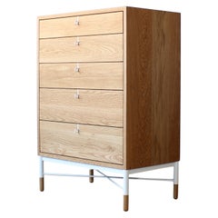Phillip Highboy Modern Solid Wood Dresser by Crump and Kwash
