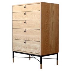 Phillip Highboy Modern Solid Wood Dresser by Crump and Kwash