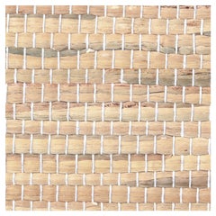 Phillip Jeffries Braided Water Hyacinth Natural Wallpaper, Almond 3146, Cream