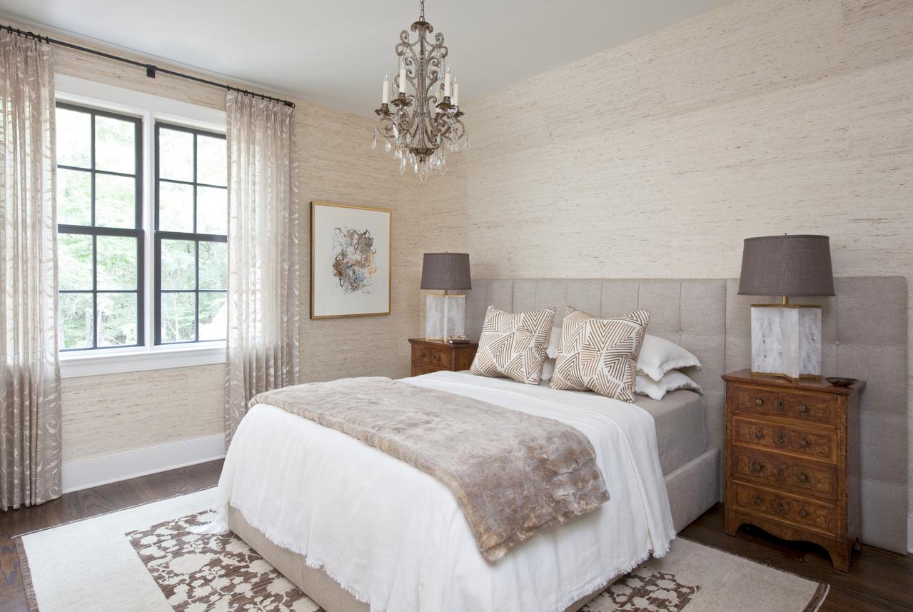 American Phillip Jeffries Extra-Fine Arrowroot Handmade Natural Wallpaper, Feather