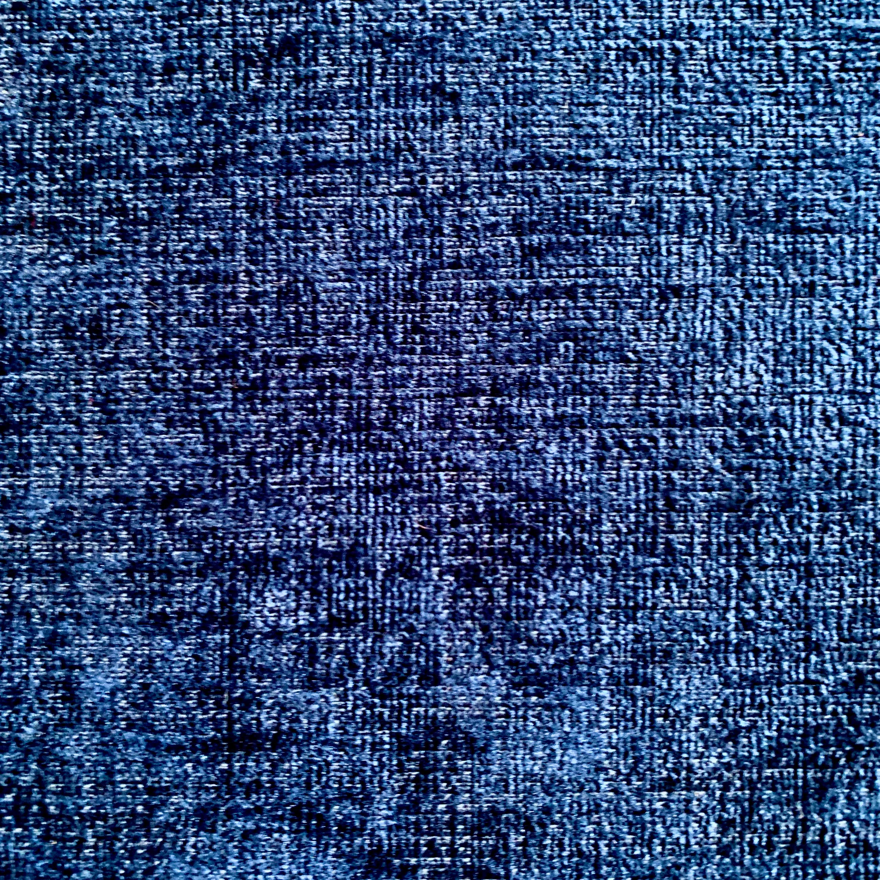 Phillip Jeffries Florencia Cerulian Mer Tailored Walls Textile Wallpaper, Blue 3