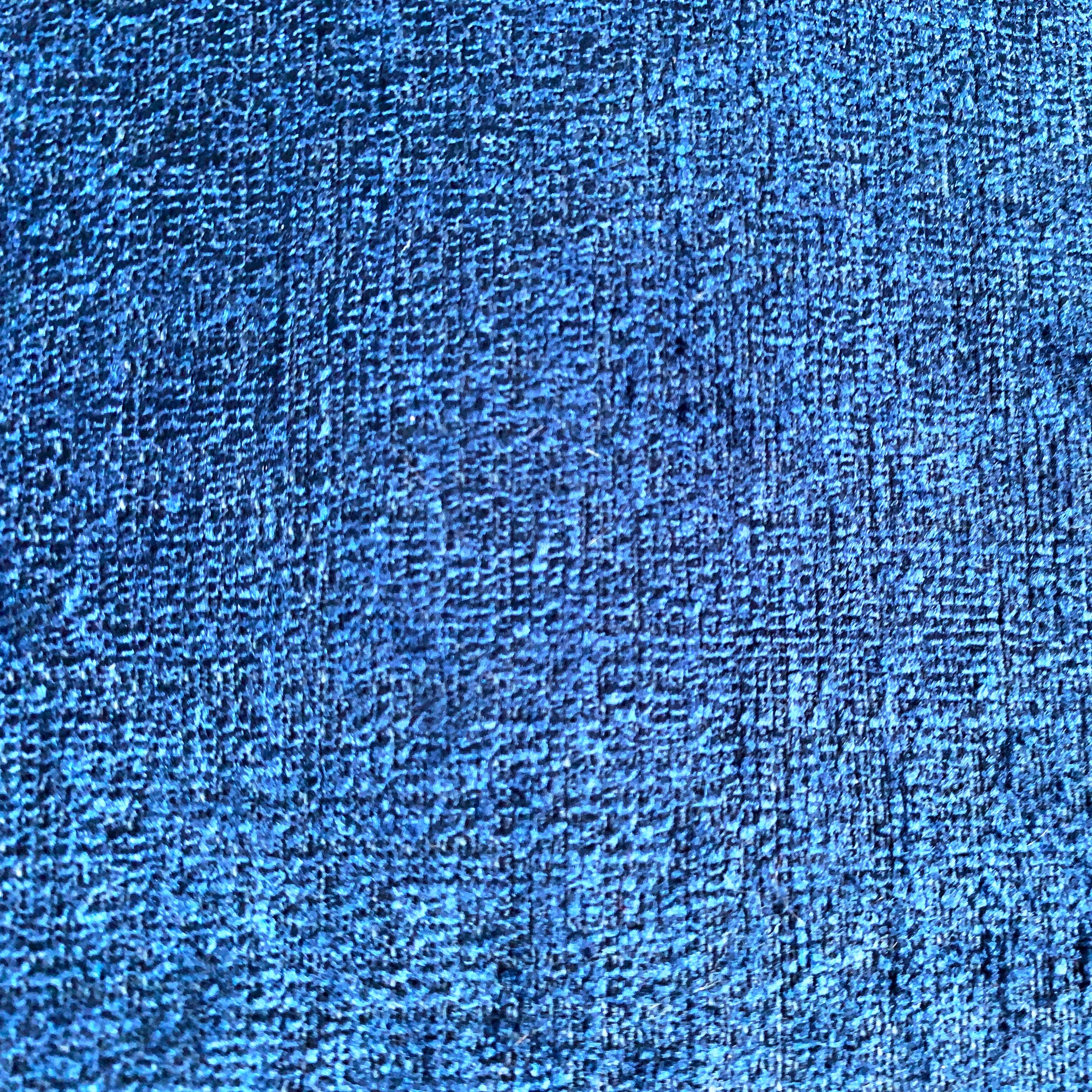 Phillip Jeffries Florencia Cerulian Mer Tailored Walls Textile Wallpaper, Blue 2