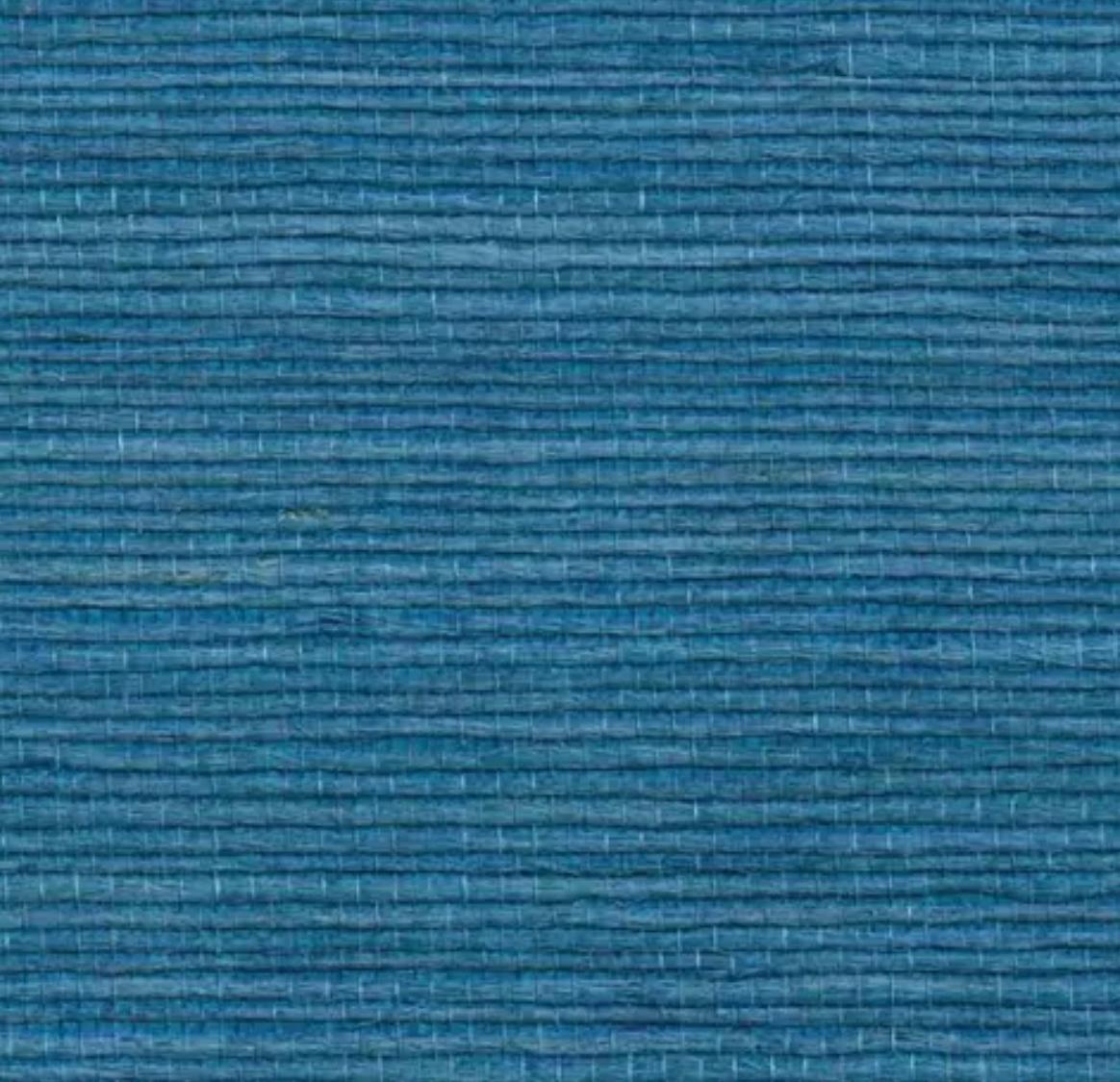 Phillip Jeffries Juicy Jute Natural Handmade Grasscloth Wallpaper, Blueberry For Sale