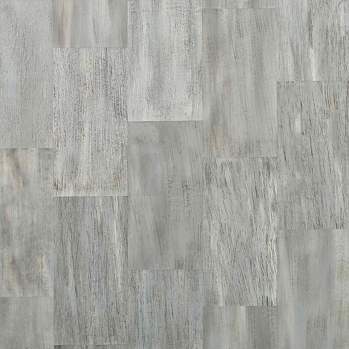 Contemporary Phillip Jeffries Specialty Ox Horn, Gray Wood Wallcovering, Handmade, PJ 2904 For Sale