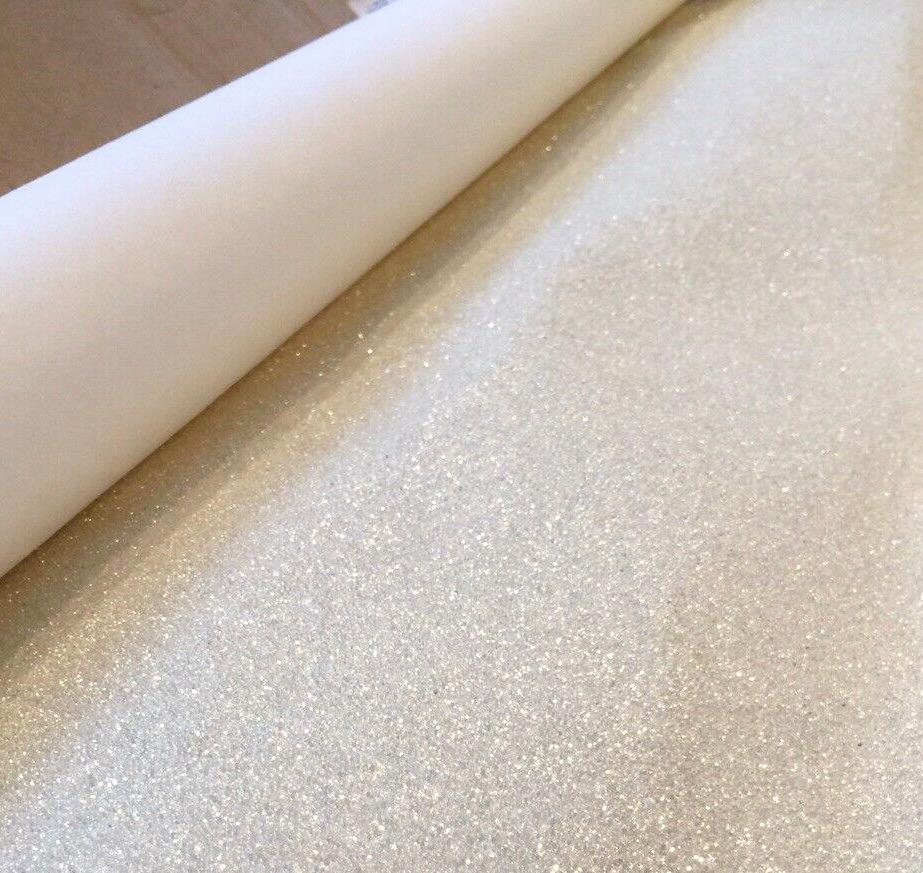 Phillip Jeffries vanilla rock candy hand-beaded artisanal wallpaper, rock star (or Rock Candy collection). Peak of luxury. Custom ordered from Rock Candy / Rock Star collection, circa 2009. No longer in production or available anywhere. Color is