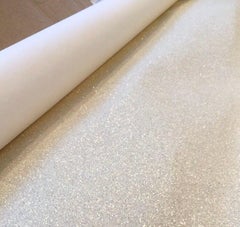 Phillip Jeffries Vanilla Rock Candy Hand-Beaded Artisanal Wallpaper, Rock Star