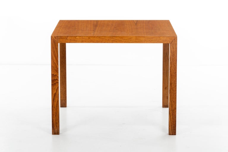 Philip Johnson for Baker:
Unique Table from the Burden Residence, New York, 1953; Walnut veneer; 
 Provenance: William A.M. Burden, New York; Thence by Descent; The Apartment of Mr. William A.M. Burden, President of New York’s Museum of Modern
