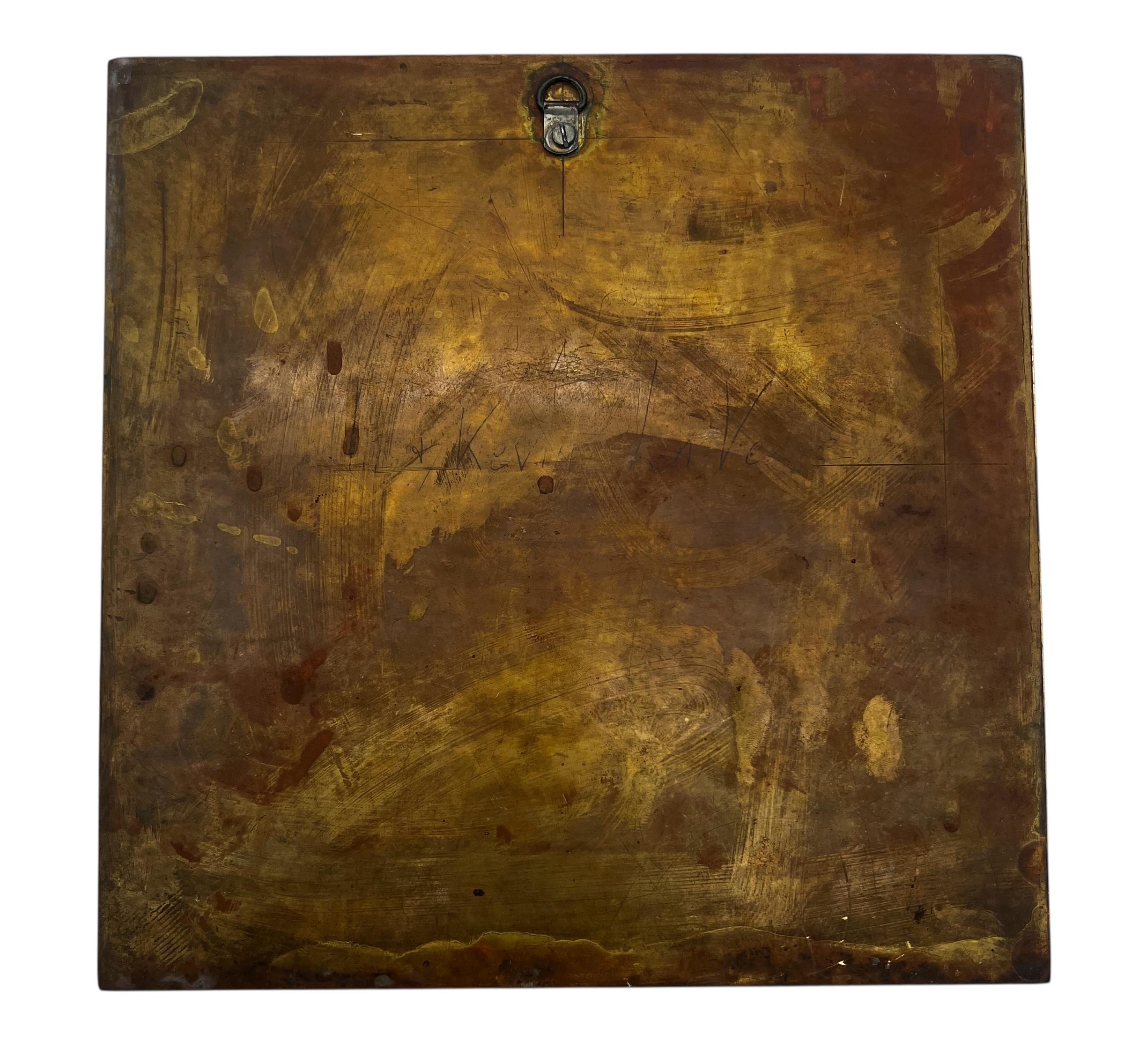 Targa da parete in bronzo 