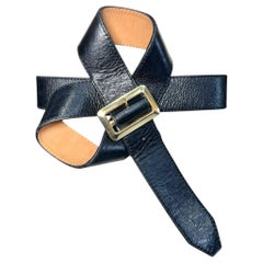 Cintura con fiocco in pelle nera 3.1 Phillip Lim, anni 2000