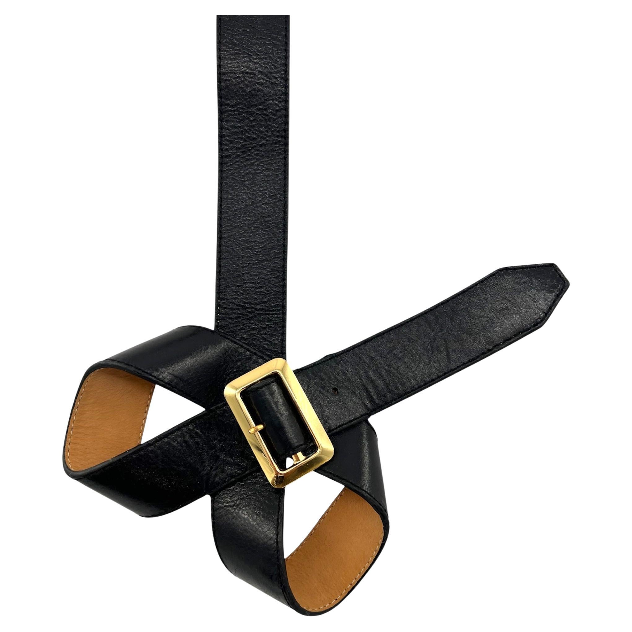 Phillips Lim 3.1 Bold Schwarzer Leder-Schleifengürtel, 2000er Jahre im Angebot