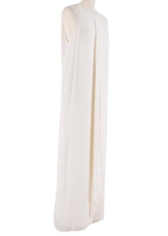 Phillip Lim Milk Silk Ruffled Halterneck Maxi Dress  4 US