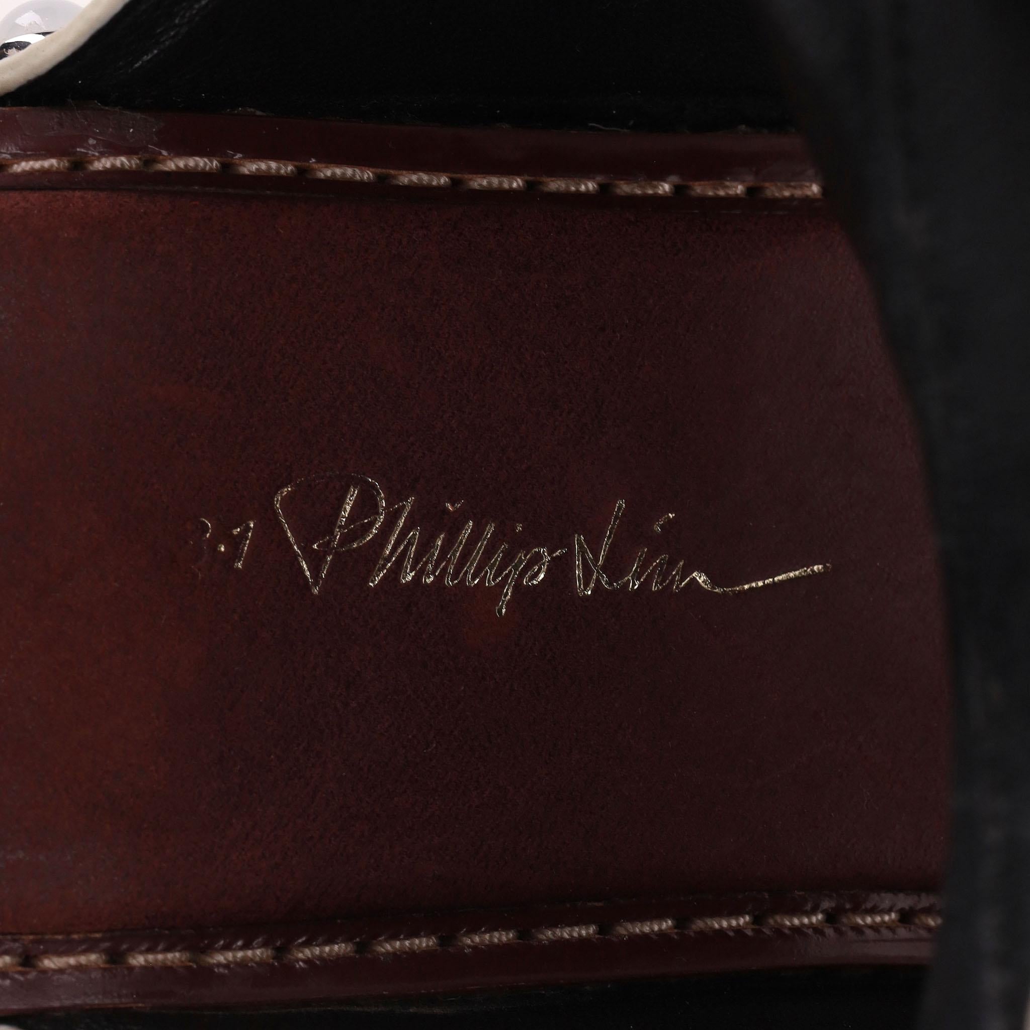 Sandales compensées Nashville cloutées en cuir Phillip Lim en vente 3