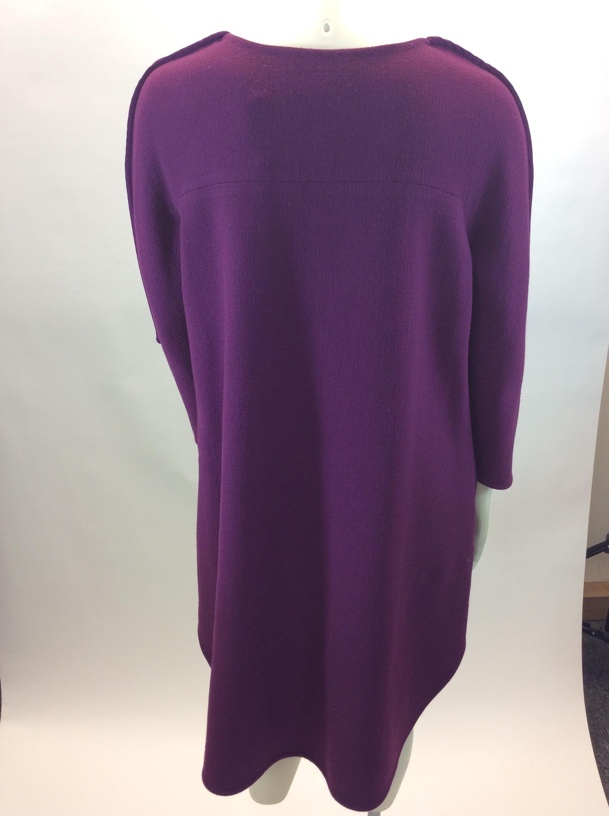 Phillip Lim Purple Wool Dress In Good Condition For Sale In Narberth, PA