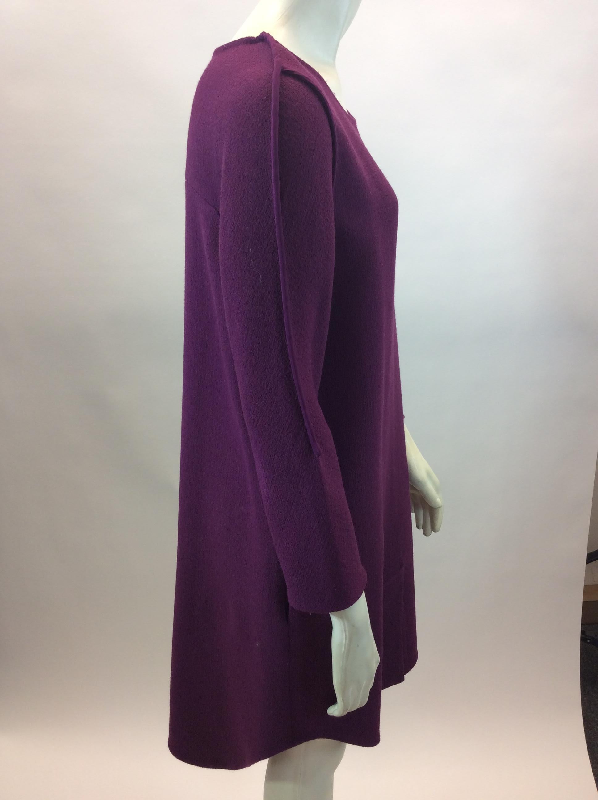 Women's Phillip Lim Purple Wool Dress For Sale
