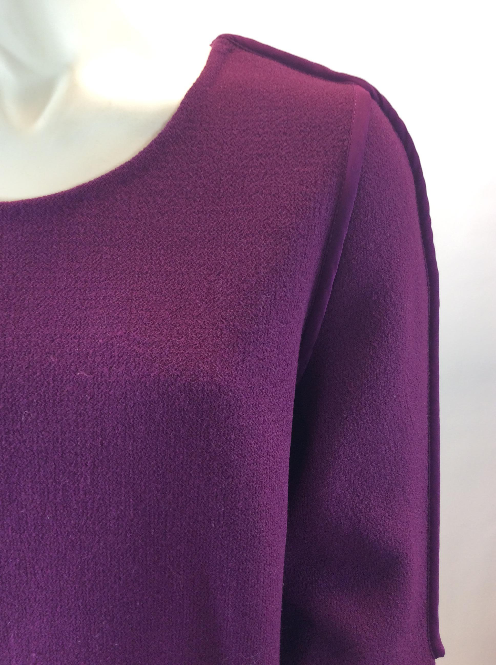 Phillip Lim Purple Wool Dress For Sale 1